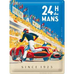 24 h Le Mans – Racing Poster blue - Fémtábla 58732290 