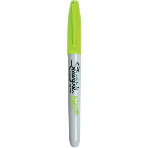 Sharpie állandó filctoll neon zöld, 0,9 mm, gömbölyű hegyű