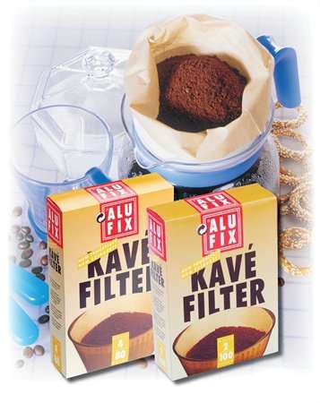 ALUFIX Kaffeefilter, 4er Pack, ungebleicht, kompostierbar, für Tropf-Kaffeemaschinen