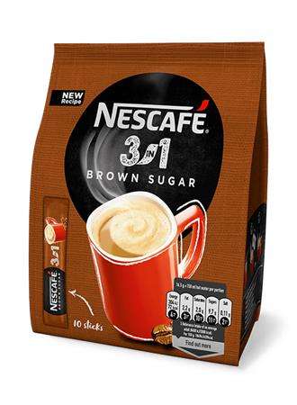 Cafea instantanee Nescafe stick 10 buc - 3în1 cu zahăr brun 31567605