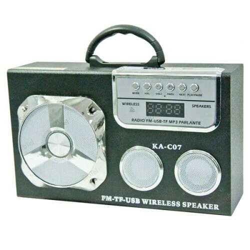 KA-C07 Retró stílusú FM Rádió és hangszóró digitális kijelzővel (BBV)