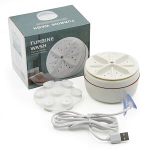 Mini Ultrahangos Mosógép - Hordozható USB turbina kis ruhadarabokhoz - Háztartási nagygép kiegészítő