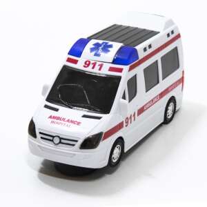 LED-es szirénázó játék mentőautó - tolat, kanyarodik, fékez (BBJ) 58751776 Játék autók