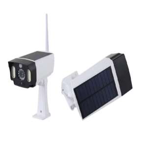 T-28 napelemes, mozgásérzékelős álkamera LED reflektorral, időjárásálló kivitelben - MSK (THM) 58752952 - Dekoráció