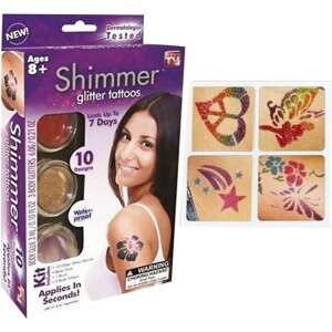 Shimmer Glitter - csillámtetováló készlet csillámporokkal, sablonokkal, ecsettel (BBV) 58753945 Tetoválások - 1 000,00 Ft - 5 000,00 Ft