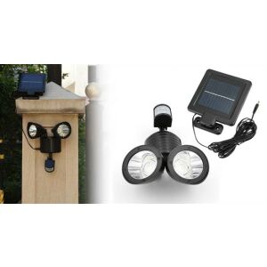 Lampă Solară cu Senzor de Mișcare - Cap Dublu - 22 LED 137557005 - Nonbrand Lanternă solară