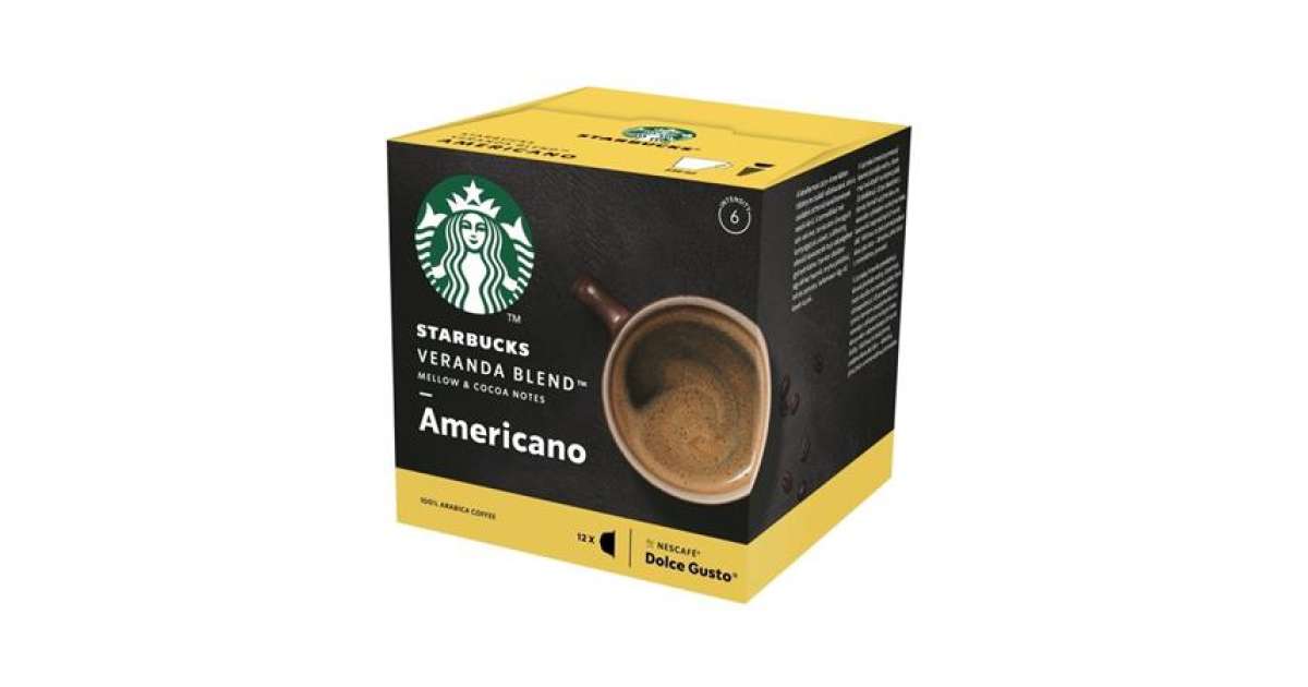 STARBUCKS Coffee capsules, 12 pieces, STARBUCKS by Dolce Gusto
