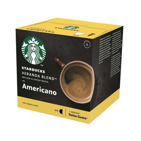 STARBUCKS Capsule de cafea, 12 bucăți, STARBUCKS by Dolce Gusto®, Veranda Blend Americano 31567816