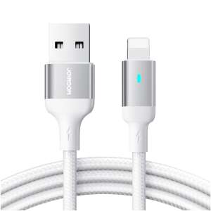 Joyroom A10 Series USB to Lightning Cable, 1.2m, White - Computers and Accessory