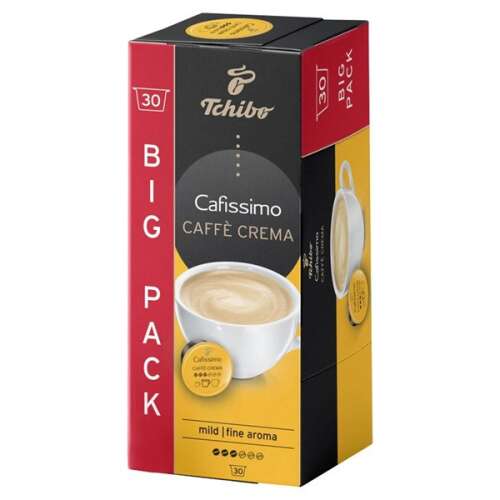 Tchibo Cafissimo Caffè Crema Kaffeekapseln, 30 Kapseln, Großpackung, milder feiner Geschmack