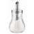 Glass sugar dispenser with stainless steel lid and spout, 15cl
