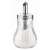 Glass sugar dispenser with stainless steel lid and spout, 15cl