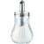 Glass sugar dispenser with stainless steel lid and spout, 15cl
