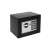 Seif electronic Malatec cu tastatură digitală și încuietoare cu cheie, negru, 17x17.5x23cm