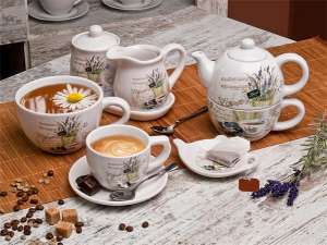 Suport pentru pliculețe de ceai, model lavanda, 10x9x2 cm 31567979 Ceainice ,infuzoare si accesorii