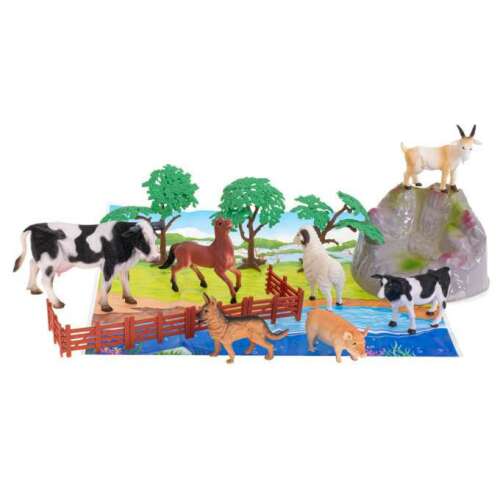 Animale de companie figurine 7pcs + set de covorașe și accesorii