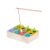 Ikonka Wooden Magnetic Fishing Game with Vegetables and Worms for Kids