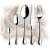 Ranieri Villa cutlery set, stainless steel, 19.5cm, 12 piece set