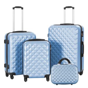 Timeless Tools 3-piece light blue luggage set with cosmetic bag - Timeless Tools