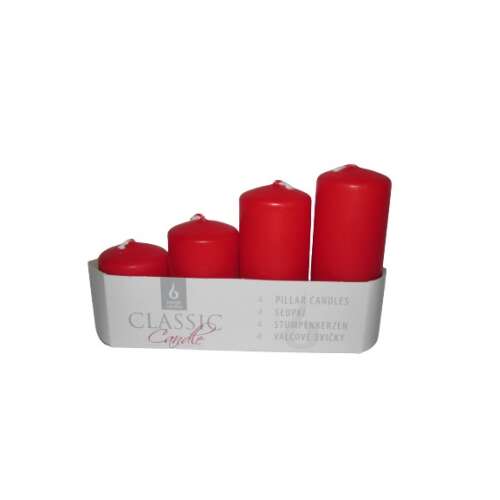 Classic Candle piros adventi gyertyák szett - Gyertya