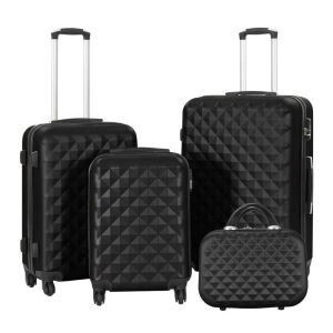 Timeless Tools Travel Suitcase Set with Cosmetic Bag, Multiple Colors - Black 141645309 - Suitcase