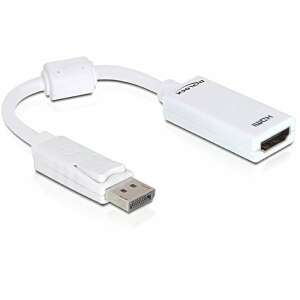 Delock DisplayPort na HDMI adaptér, biely, 12,5cm - DisplayPort redukcie