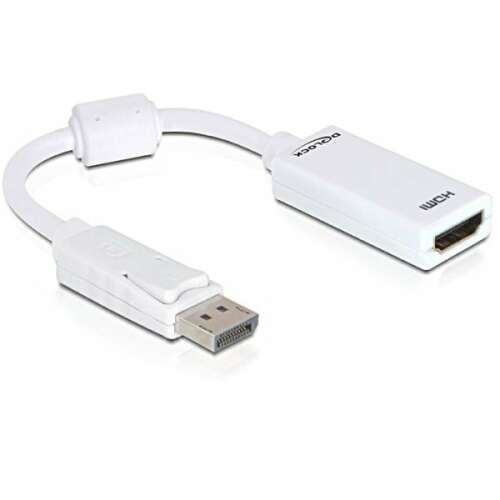 Delock DisplayPort auf HDMI Adapter, weiß, 12,5cm