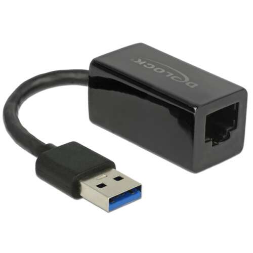 Delock Adapter SuperSpeed USB (USB 3.1 Gen 1) USB A-típusú csatlakozó &gt; Gigabit LAN 10/100/1000 Mbps (65903)