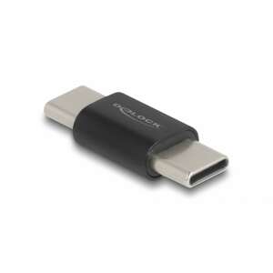 Delock Adapter USB Type-C do USB Type-C, SuperSpeed USB 10 Gbps (USB 3.2 Gen 2), czarny - Konwerter USB