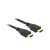 Kabel Delock High Speed HDMI z Ethernet, widok pod kątem, 1 metr, czarny
