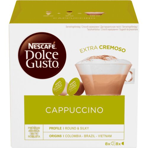 NESCAFE DOLCE GUSTO Cappuccino coffee capsules, box with extra cremoso