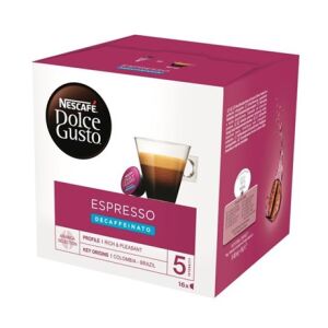 NESCAFE DOLCE GUSTO Koffeinmentes Espresso Kávékapszula Doboz, 16 adag - Kávépárna & Kávékapszula