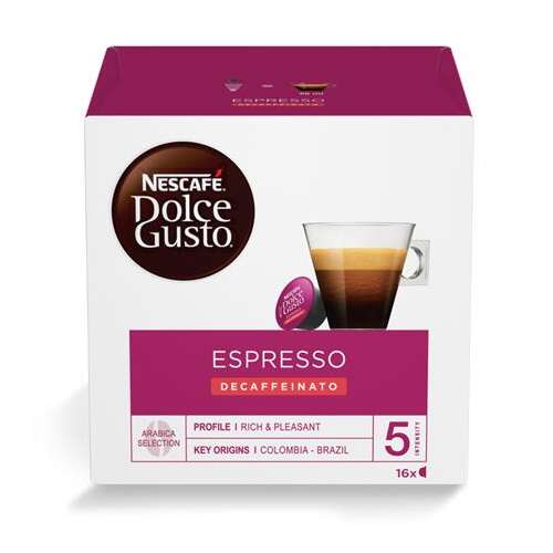 NESCAFE DOLCE GUSTO Kaffeekapseln, 16x6 g, NESCAFÉ DOLCE GUSTO "Espresso", entkoffeiniert 49228749
