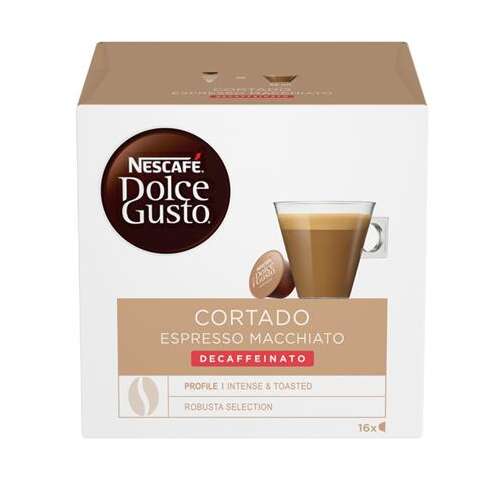 NESCAFE Kaffee-Kapseln, 16 Kapseln, NESCAFÉ "Dolce Gusto Cortado", entkoffeiniert
