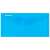 Plic transparent din plastic Donau, cu închidere cu clapetă, albastru