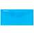 Plic transparent din plastic Donau, cu închidere cu clapetă, albastru