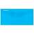 Plic transparent din plastic Donau, cu închidere cu clapetă, albastru