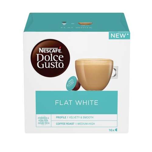Nescafé Dolce Gusto Flat White Kaffeekapseln, 16 Kapseln, neu