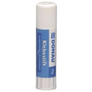 Donau 15g glue stick, solvent-free, for paper, cardboard, photos, and textiles - Adhesive