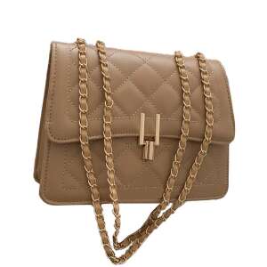 Khaki gesteppte Schultertasche mit Kette, Dollcini - Handtaschen