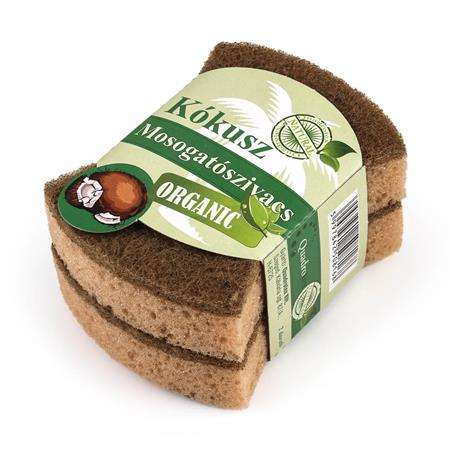 2 darabos kókusz mosogatószivacs, bio, természetes, BIO NATURAL márka