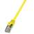 LogiLink CAT5e F/UTP Patch Cable AWG26 yellow 5,00m (CP1077S) - RJ45 connector
