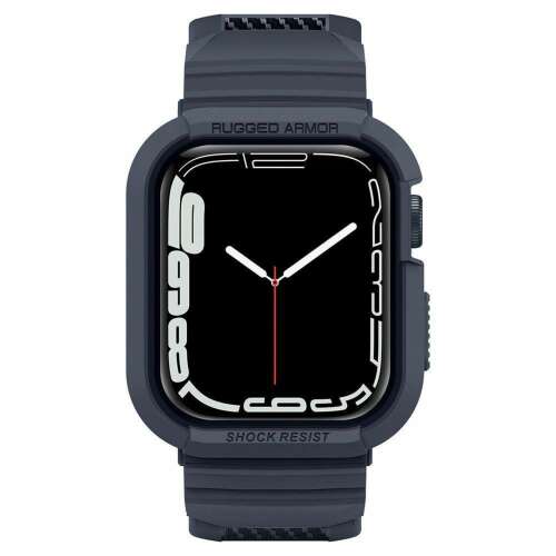 Spigen Rugged Armor Pro Apple Watch 44mm Hülle und Armband, Anthrazit