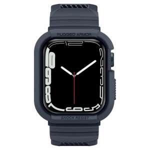 Spigen Rugged Armor Pro Apple Watch 44mm Case and Strap, Charcoal Gray - Smart watch case