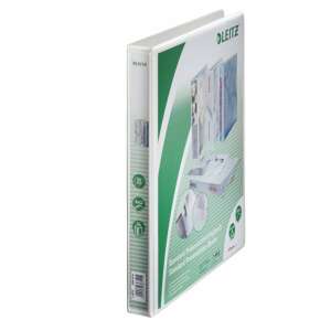 Leitz gyűrűskönyv, fehér, 4 gyűrűs, D gyűrűs, 38 mm, maxi, panorámás - Gyűrűskönyvbetét