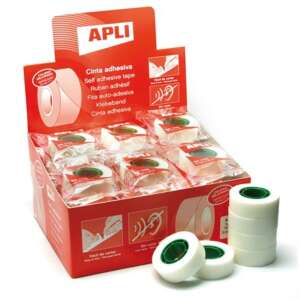 Apli Láthatatlan 19 mm x 33 m Önrögzítő Szalag, 12 tekercses dobozban - APLI