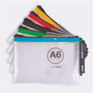 APLI Dokumententasche mit Reißverschluss, A6, APLI, gemischte Farben 37521380 Verpackungsmaterialien