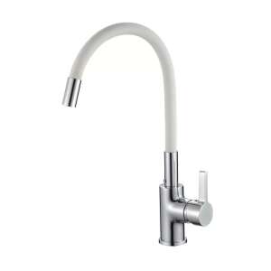 TRENDY S kitchen faucet, white, swan type, with movable spout - Trendy S Faucet