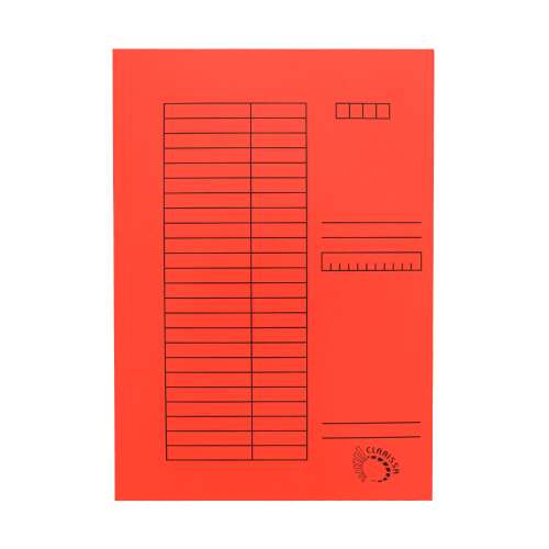 Iratgyűjtő, pólyás dosszié A4, 230g. karton, Bluering®, piros