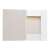 Bluering A4 document folder with table, 230g cardboard, white, open